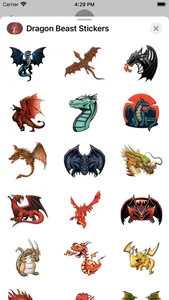 Dragon Beast Stickers screenshot 1