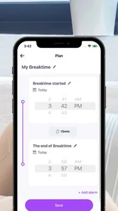 Breaktime - Timeline Alarm screenshot 2