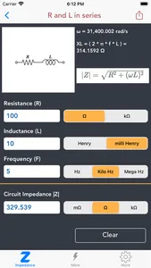 Impedance Calculator lite screenshot 1