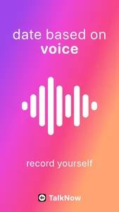 TalkNow: audio dating screenshot 0