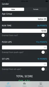 AF Fit Test screenshot 2