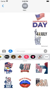 Independence Day USA Stickers screenshot 0