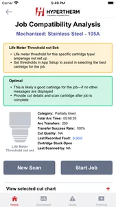 Hypertherm Cartridge Reader screenshot 2