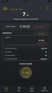 Lidya: Gold Cryptocurrency screenshot 1