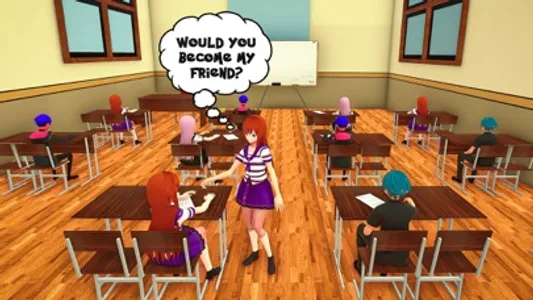 Anime High School YUMI Girl 3D screenshot 0