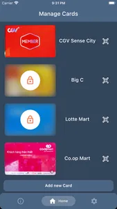 Manage Cards screenshot 0