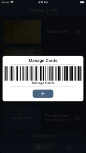 Manage Cards screenshot 2