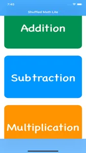 Shuffled Math Lite screenshot 0