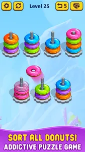 Color Stack it 3d - donut sort screenshot 0