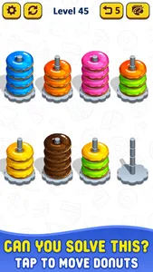 Color Stack it 3d - donut sort screenshot 2