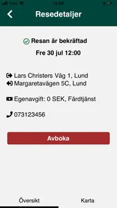 Lunds Färdtjänst screenshot 2