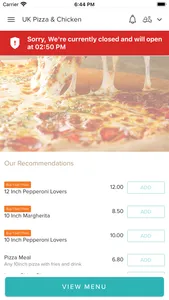 UK Pizza & Chicken screenshot 0