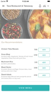 Tava Restaurant & Takeaway screenshot 0