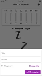 Personal Expenses screenshot 1