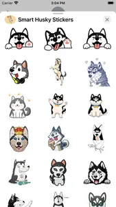 Smart Husky Stickers screenshot 1