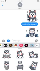 Husky Woof Stickers screenshot 0