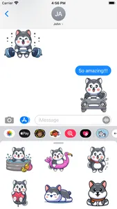 Husky Woof Stickers screenshot 1