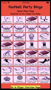 Football Party Bingo screenshot 2