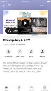 Palm West Community Church screenshot 1