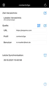 contacts2go - Kontakt-Sync screenshot 0