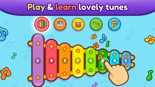 Bebi piano, drums, xylophone.. screenshot 1