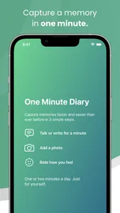 One Minute Diary screenshot 0