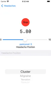 My Simple Headache Tracker screenshot 2