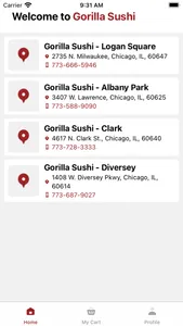 Gorilla Sushi screenshot 1