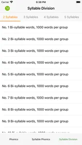 Syllable Phonics screenshot 1