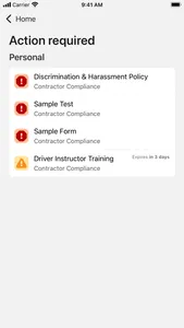 Contractor Compliance screenshot 1