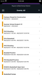 Payson Unified Schools screenshot 2