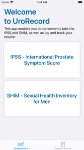 UroRecord screenshot 0