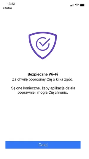 Bezpieczne WiFi screenshot 0