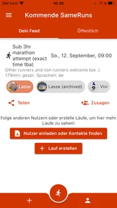SameRun screenshot 1