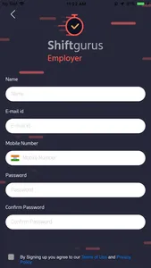 Shiftgurus  Employer screenshot 1