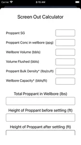 FrackCalc screenshot 4