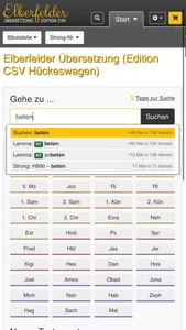 Bibel Elberfelder CSV screenshot 0
