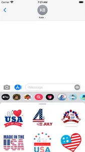 Happy 4th of July Stickers!!! screenshot 0