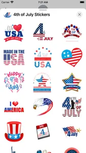 Happy 4th of July Stickers!!! screenshot 1