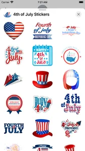 Happy 4th of July Stickers!!! screenshot 3