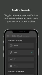 Lovesac StealthTech screenshot 3