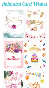 Animated Birthday Card Wishes screenshot 0