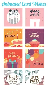 Animated Birthday Card Wishes screenshot 2