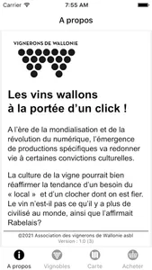 Les vignerons de Wallonie screenshot 0