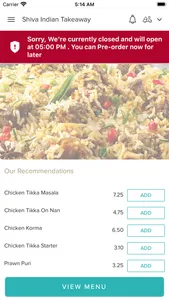 Shiva Indian Takeaway screenshot 0