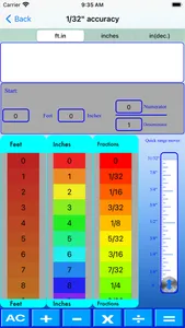 Slider Imperial Calculator screenshot 1