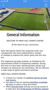 Mark Hall Sports Centre screenshot 3