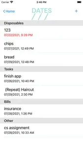 Dates - Expiration app screenshot 2