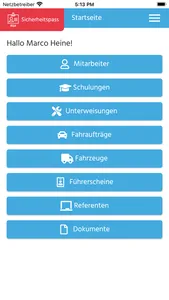 Sicherheitspass digital screenshot 1