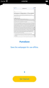 PumaWebSave screenshot 1